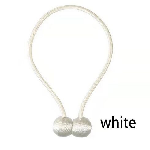 Rope curtain tieback